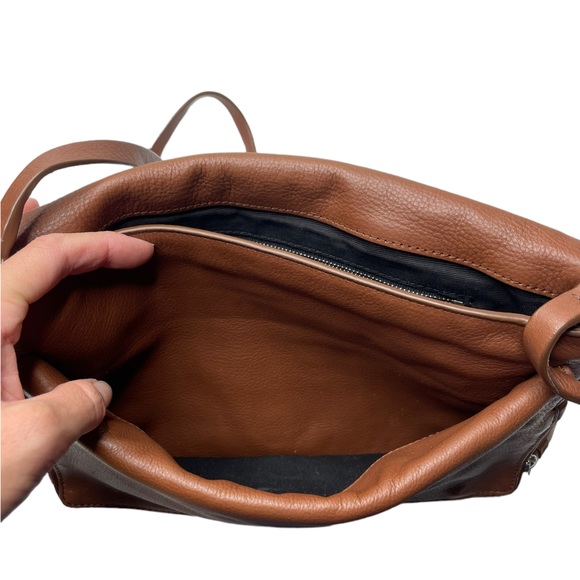 Allsaints | Club Crossbody Bag in Brown Leather - Picture 4 of 12